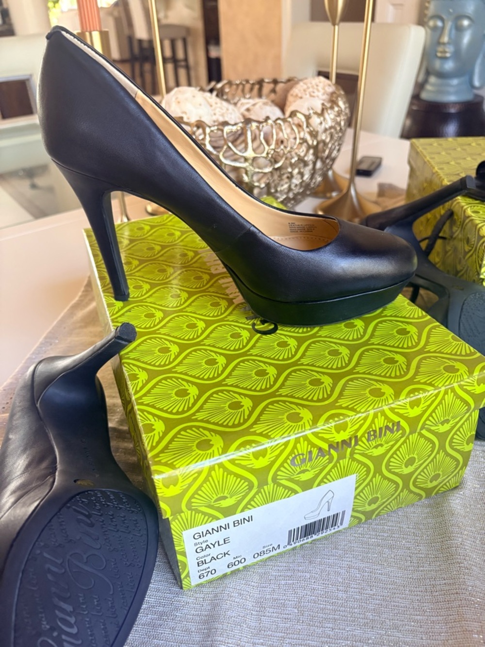 Gianni Bini Black Platform Pump